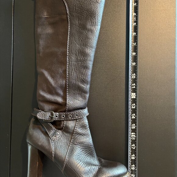 Henry Beguelin Italian Leather Tall Boots | Handcrafted | Brown High Heel Sz 40 - Picture 8 of 12